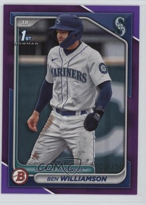 2024 Bowman Prospects Purple Border /250 Ben Williamson #BP-67 1dl2