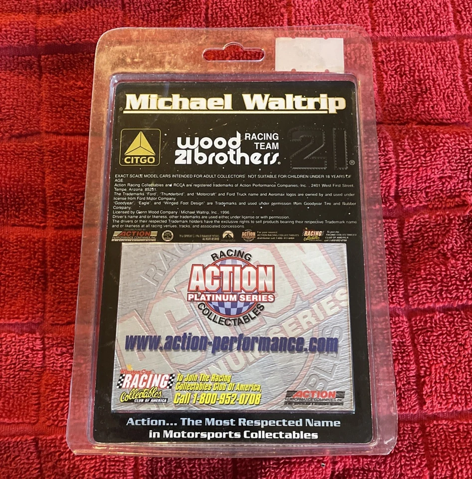 Acción RCCA 1/64 NASCAR diecast #21 Citgo Star Trek película Michael Waltrip 1996 Foto 2 de 3