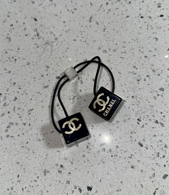 Chanel Logo Hair Tie Black Elastic Band | eBay display picture 1