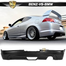 Fits 02-04 Acura Rsx Rear Bumper Lip Spoiler Mugen Style Unpainted Black Pu