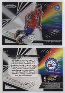 2021-22 Panini Prizm Prizmatic Silver Prizm Ben Simmons #12