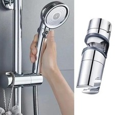 Universal Adjustable Shower Head Holder 18–25mm Chrome Shower Rail Bracket