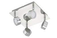 Briloner Led Deckenleuchte Badleuchte 4 Flammig IP23 Chrom Schwenkbar Drehbar