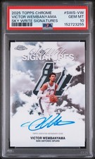 2025-26 Topps Chrome - Sky-Write Signatures Victor Wembanyama #SWS-VW PSA 10 AU