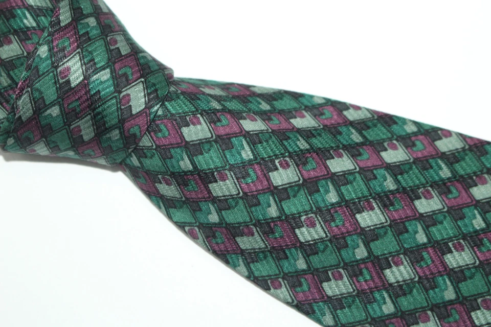 Corbata de seda RENATO BALESTRA hecha en Italia F58798 Foto 3 de 4