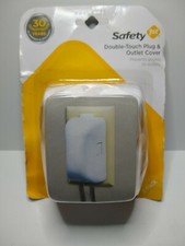 New Safety 1st Baby Double Touch Plug Outlet Cover White TWO 2 PACK