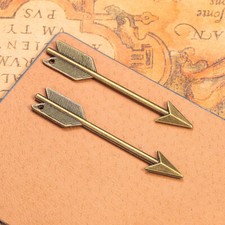 20pcs 64 12MM Alloy Charm long arrow Pendant