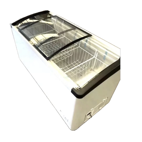 EUROTAG COMMERCIAL DISPLAY CHEST FREEZER 610LT ANGLE TOP/CURVED SLIDING GLASS - Picture 4 of 4