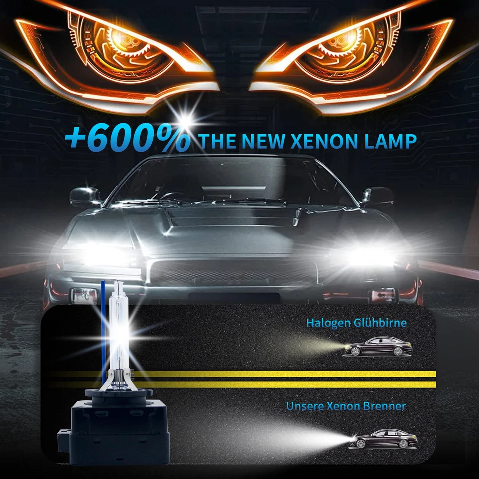 2x Bruciatori Xenon D1S 8000K per VW Jetta IV 162 8000K Lampada Oro Premium Edition - Immagine 3 di 4