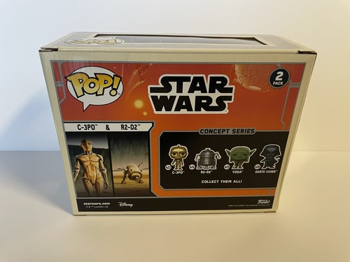 FUNKO POP! C-3P0 R2-D2 CONCEPT SERIES 2 PACK DISNEY STAR WARS CELEBRATION 2022 - Picture 5 of 6