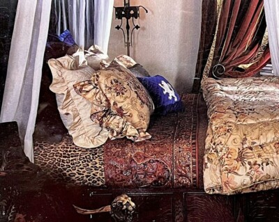 Ralph Lauren Leopard Venetian  Court  King Deep  Fitted Sheet Bohemian 450TC