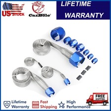 Braided Hose Cover Sleeve Vacuum Fuel Radiator Oil Line Dress-up Stainless Steel