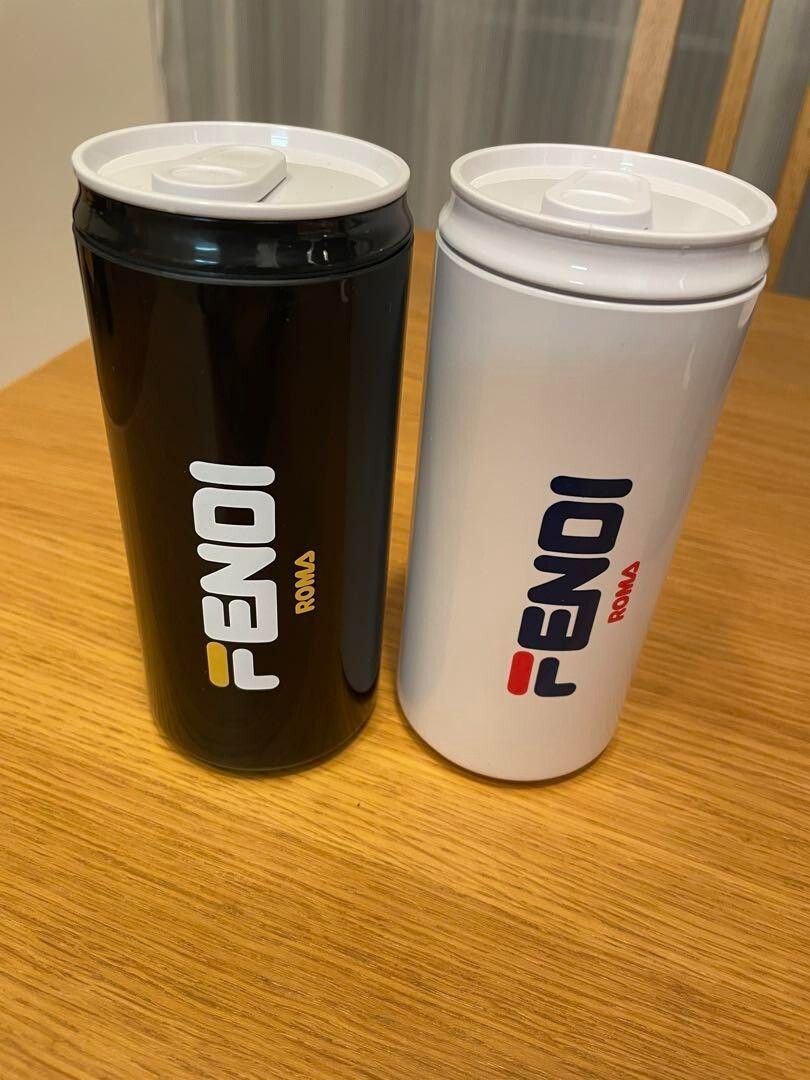 FENDI Pull Tab Can DesignWater Tumbler 2 Color Set | eBay