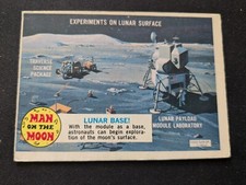 1969 OPC Man On The Moon Card # 15A Lunar Base (VG/EX)