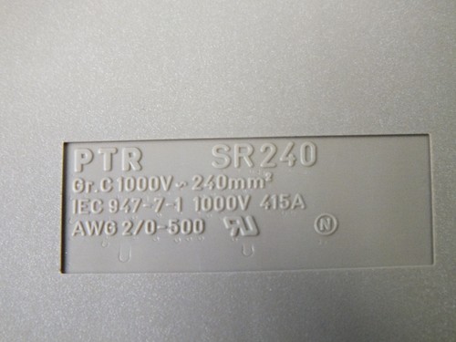 Lot of 2 pcs PTR (GERMANY) SR240 beige 1000V 415A 240mm2 Terminal block - Picture 5 of 7