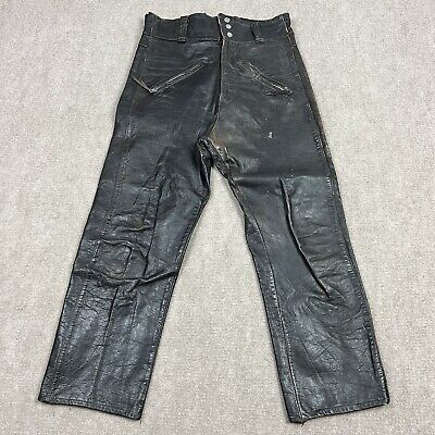 Vintage 50s Buco Steerhide Leather Motorcycle Pants Mens 32 Vintage 50s Buco Steerhide Leather Motorcycle Pants Mens 32