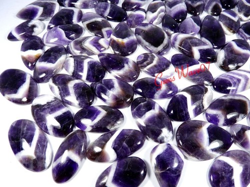 Natural Purple Amethyst Lace Agate Wholesale Lot Cabochon Gemstone 2500Cts 54pcs - Picture 3 of 8