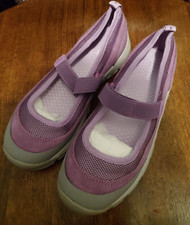 Lands End Little Girl's Size 3 Shoes Suede All Weather Comfort Mary Jane