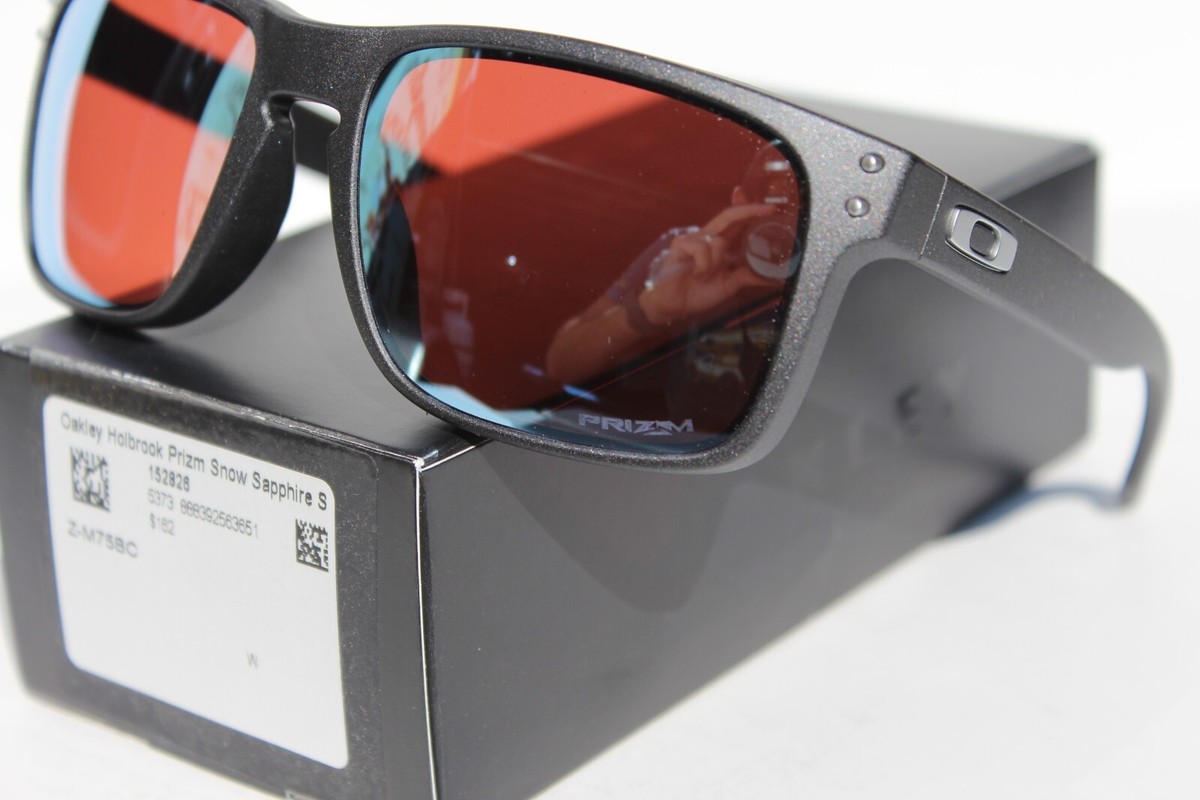 OAKLEY Holbrook Sunglasses Steel/Prizm Snow Sapphire OO9102 OAKLEY Holbrook Sunglasses Steel/Prizm Snow Sapphire OO9102