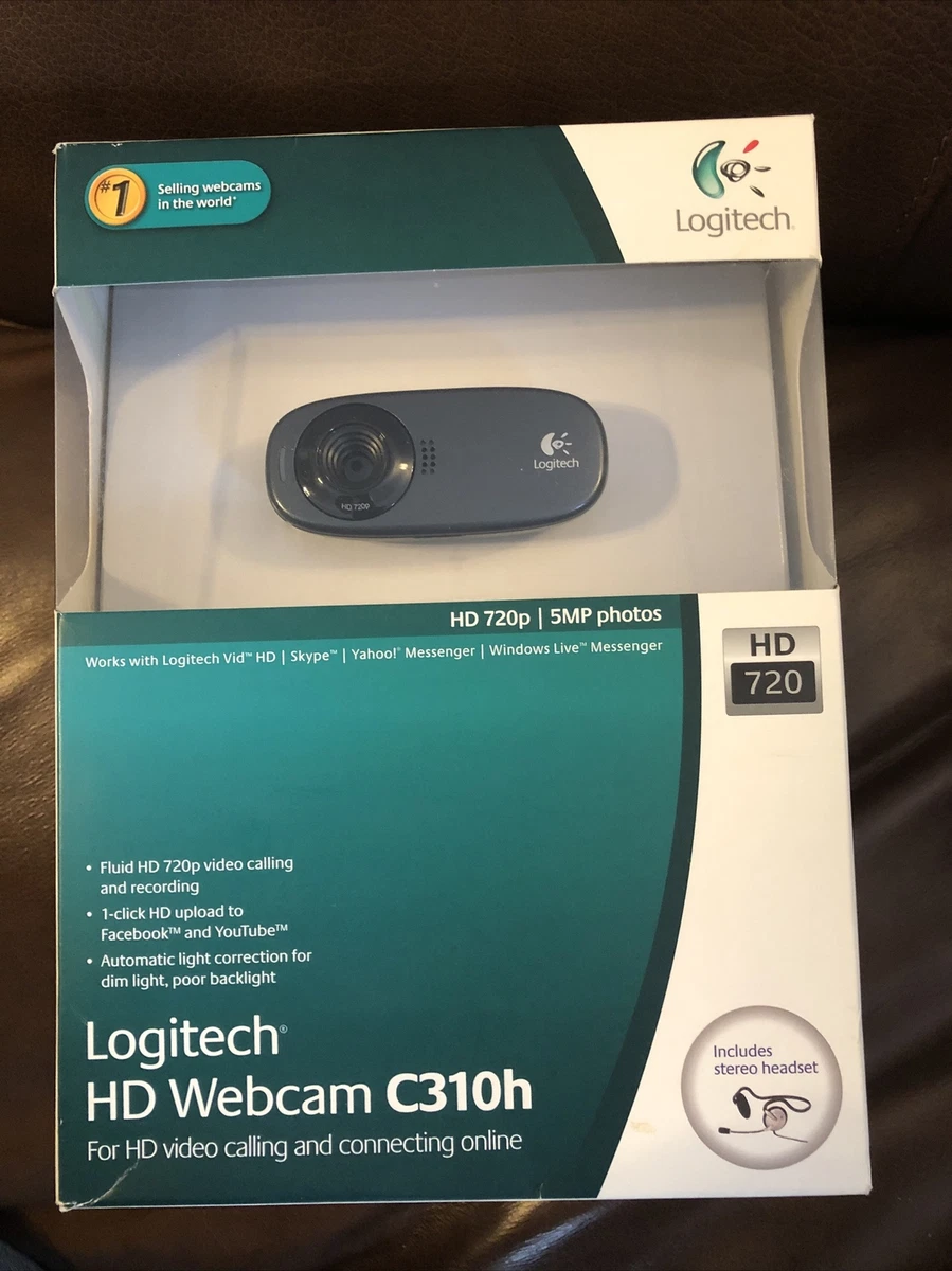 Logitech C310 Hd Web Cam 720p 5mp Video With Lighting Correction