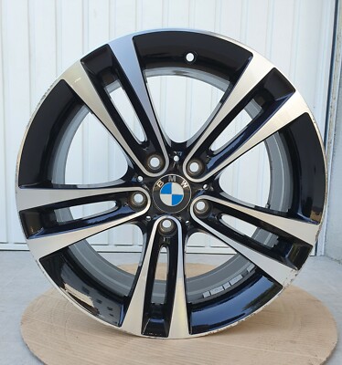 Original BMW 3er 4er Alufelge Felge Bicolor Schwarz 6796247 