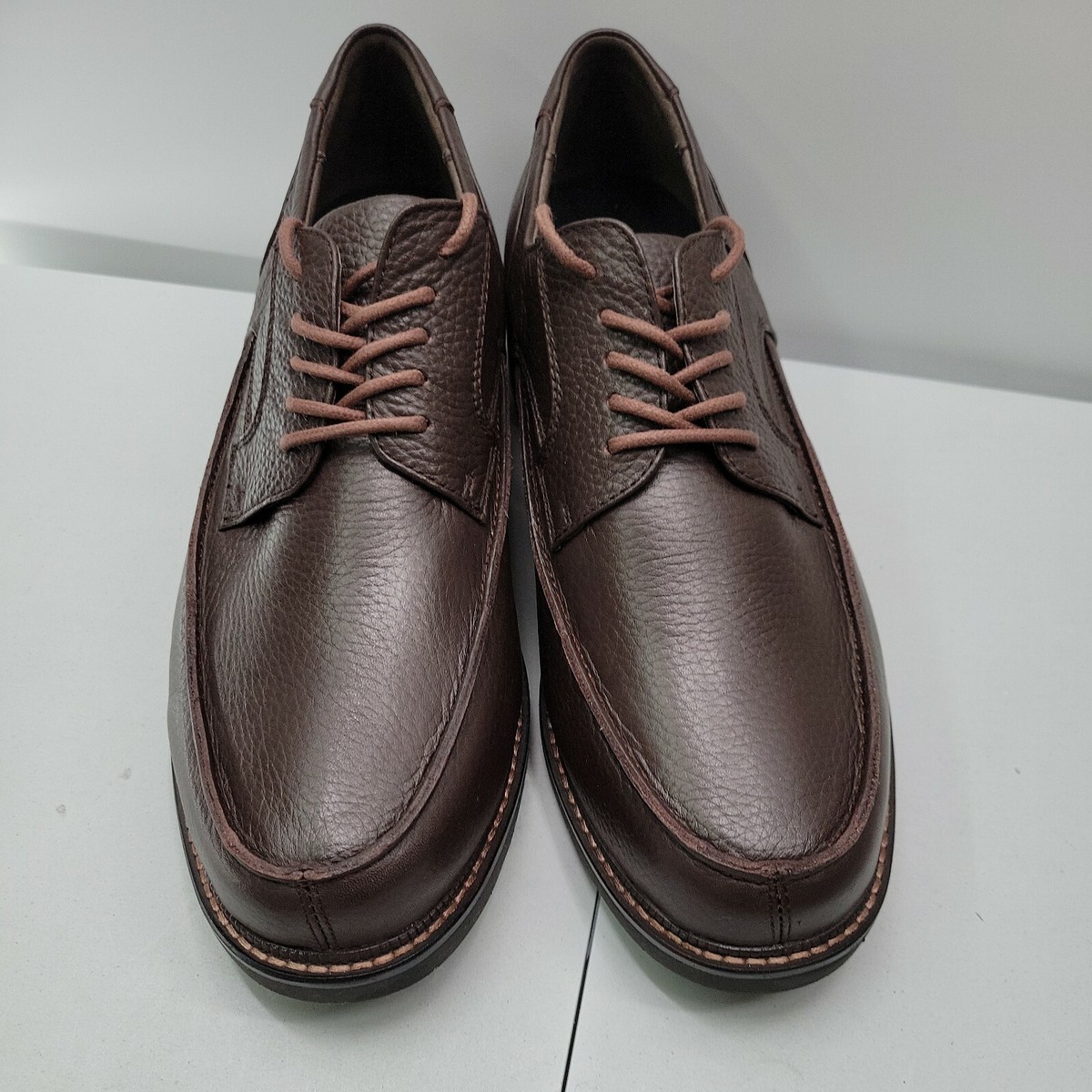 NEW APEX Mens Size 11.5 XWide Moc Toe Oxford Dress Shoes 
