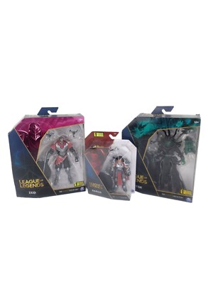 LEAGUE OF LEGENDS CHAMPION COLLECTION THRESH, DARIUS & ZED ACTION FIGURES Lot