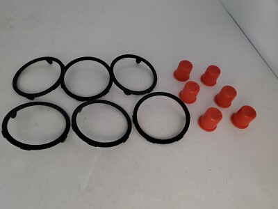 6 NEW Retaining Rings & 6 Red buttons + 6 springs  for Atari 2600 CX-40 Joystick