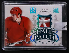2015-16 ITG Enshrined Hall Patch Blue Spectrum #HP17 Igor Larionov /10