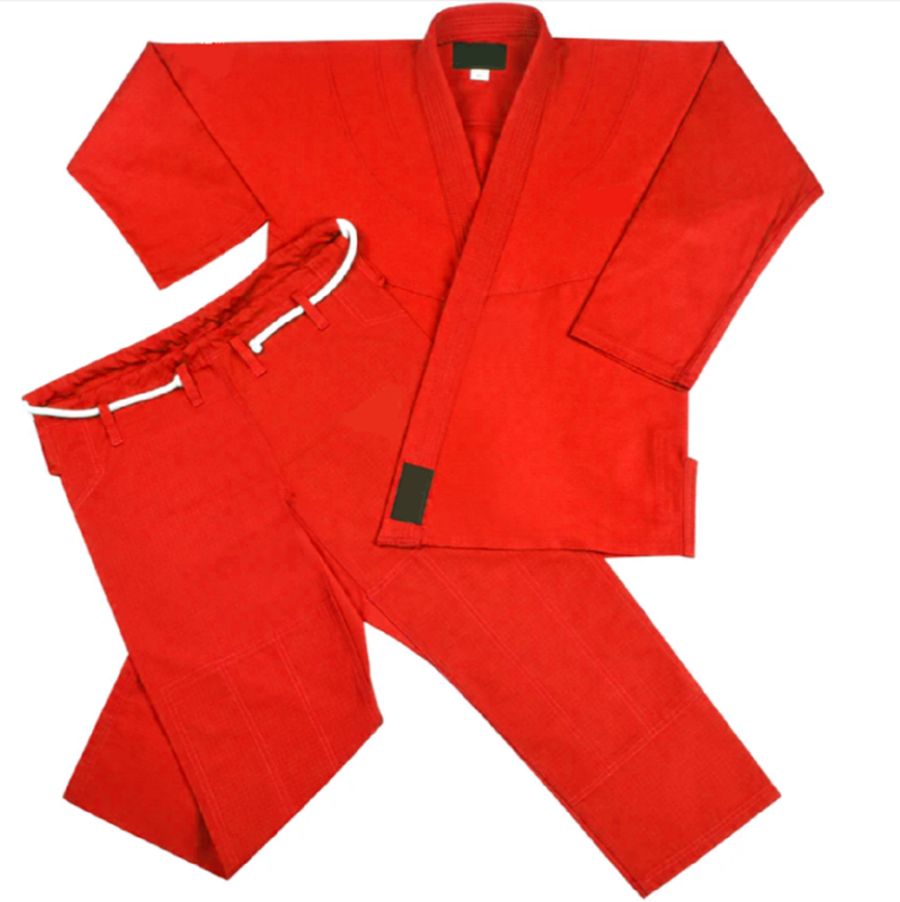 Brand New BJJ Gi Red Cotton Adult Brazilian Jiu Jitsu Jacket Pant A00 to A6
