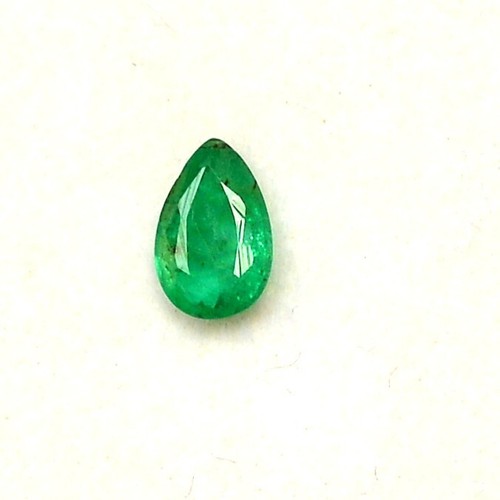6.50x4 mm Certified Natural Emerald Pear Cut 0.42 Cts Untreated Loose Gemstone - Picture 6 of 6