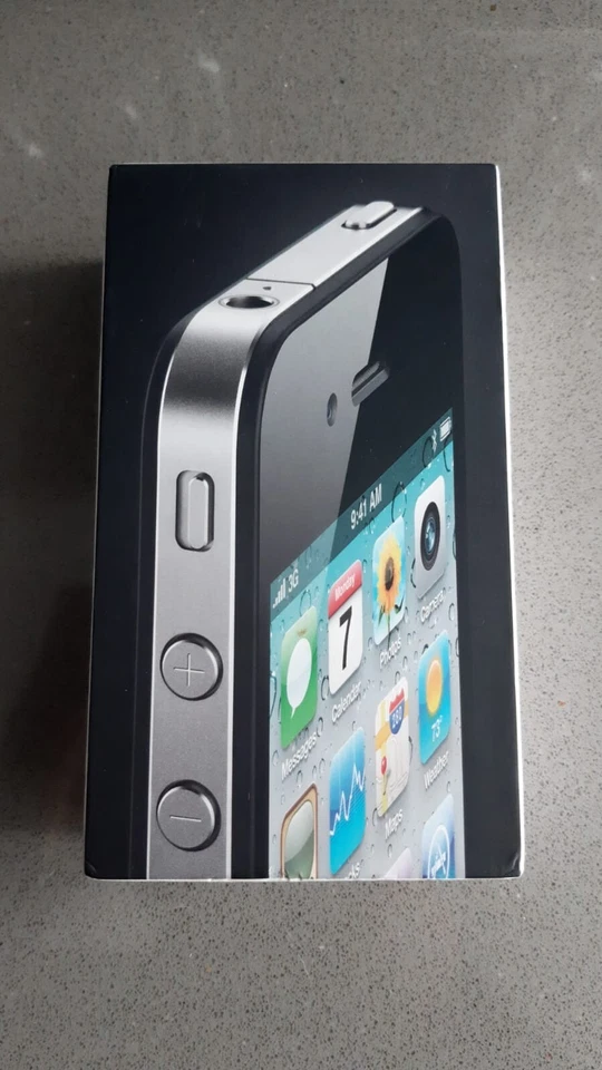 Apple iPhone 4 A1332 Smartphone - 16GB Black WITH ORIGINAL BOX 2010 MC603IP/A - Imagen 3 de 4