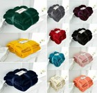Flannel Sherpa Luxury Throw Extra Soft Large Fluffy Cosy Sofa Bed Settee Blanket