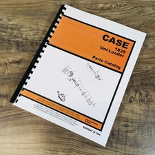 Case 1835 Uni Loader Parts Manual Catalog Skid Steer Assembly Exploded Views