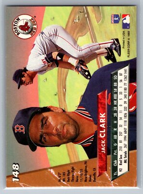 Jack Clark 1993 Ultra BASEBALL #148 Boston Red Sox | eBay