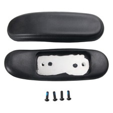 Chair Arm Parts Replacement Armrest Pads Caps Universal 4" Mounting Hole Black