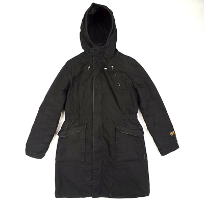 G-Star Raw Damen Größe L Baumwolle Winterjacke Chester Kapuze