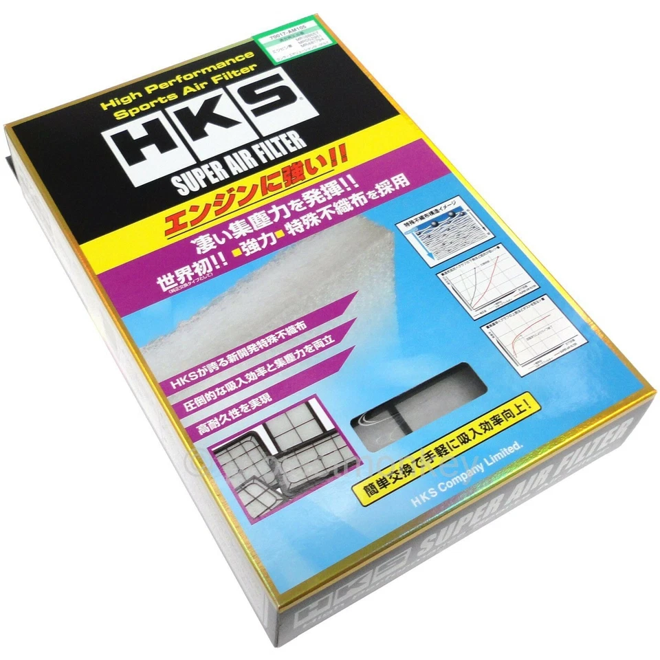 HKS 70017-AM105 Intake Drop-In Panel Super Air Filter Genuine Fits: Mitsubishi - Image 3 of 4