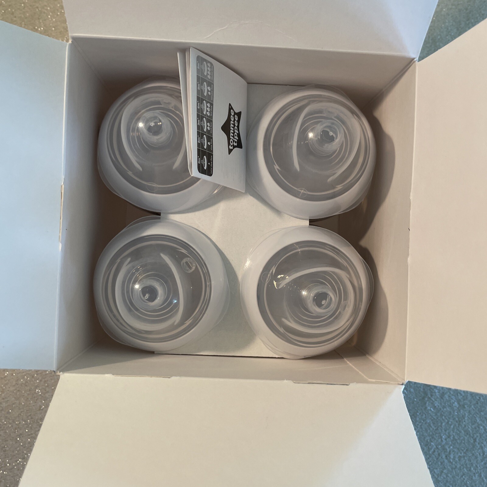 Tommee Tippee Closer to Nature 4 9 oz Slow Flow Baby Bottles 0+ Months New