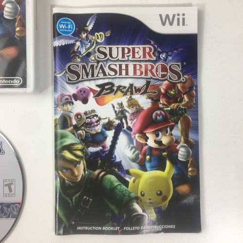 Super Smash Bros. Brawl Nintendo Wii Game Complete W/ Case, Disc, & Manual - Picture 6 of 12
