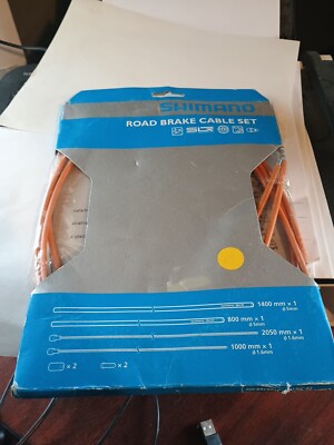 Nos (Orange) Shimano Road PTFE Brake Cable & Housing Set -Free Shipping 