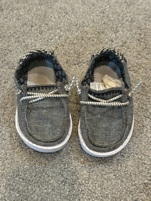 Hey Dude Wally Toddler Wally Chambray Onyx Size 5 Slip On  display picture 3