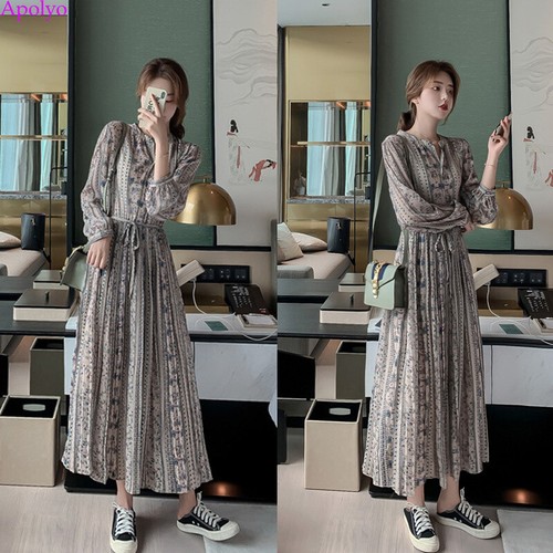 Fashion Korean Women Chiffon Retro 