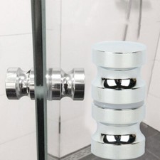 Simple and Easy to install Bathroom Shower Door Handle Knob Gold 6 18mm Thick