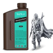 SUNLU 405nm UV Curing Standard Photopolymer Rapid Resin For LCD Printer Gray 1KG