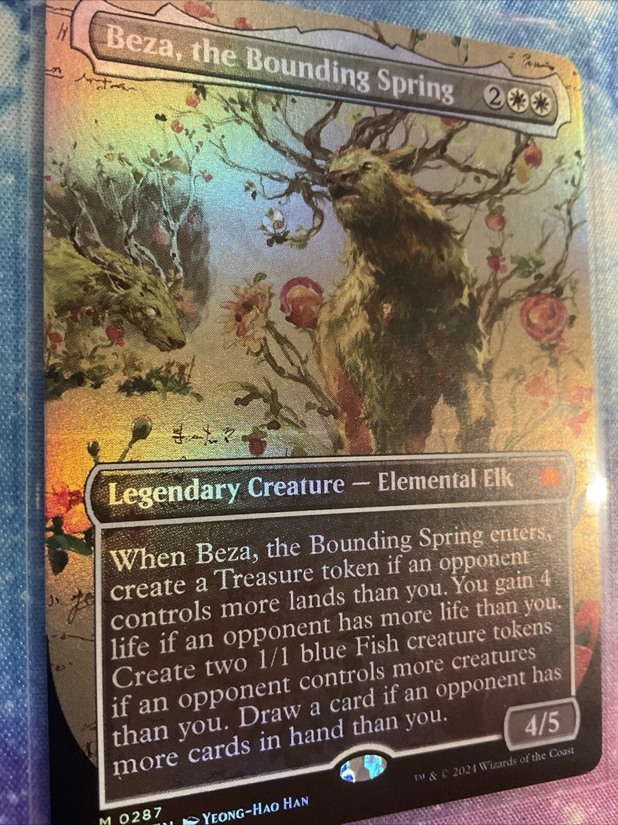 MISPRINT MTG Beza, the Bounding Spring Borderless MISPRINT MTG Beza, the Bounding Spring Borderless