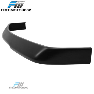 OEMDIRECT RG Style Front Bumper Lip Spoiler For 1984-1992 BMW E30 3-Series - Unpainted Black PU