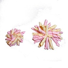 Puppy Bows Pink/yellow hair bow or dog collar slide accessory pink purple