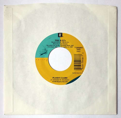 THE B-52'S Deadbeat Club (Remix) 7" Single 1989 NILE RODGERS Live B-Side VINYL - Bild 2 von 2