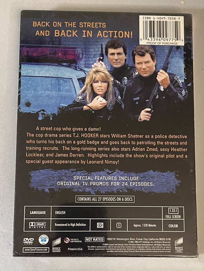 T.J. HOOKER - Complete Seasons 1 & 2 (2005) William Shatner